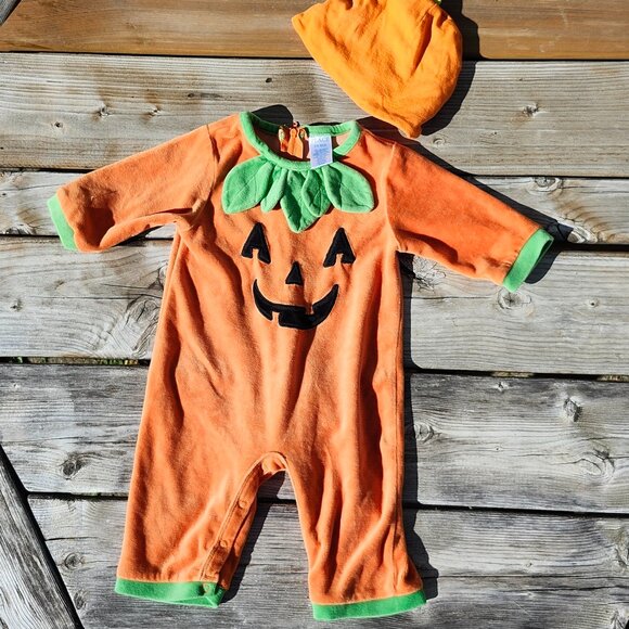 ADORABLE BAY PUMPKIN Costume 3-6 Months Children's Place - Picture 3 of 6